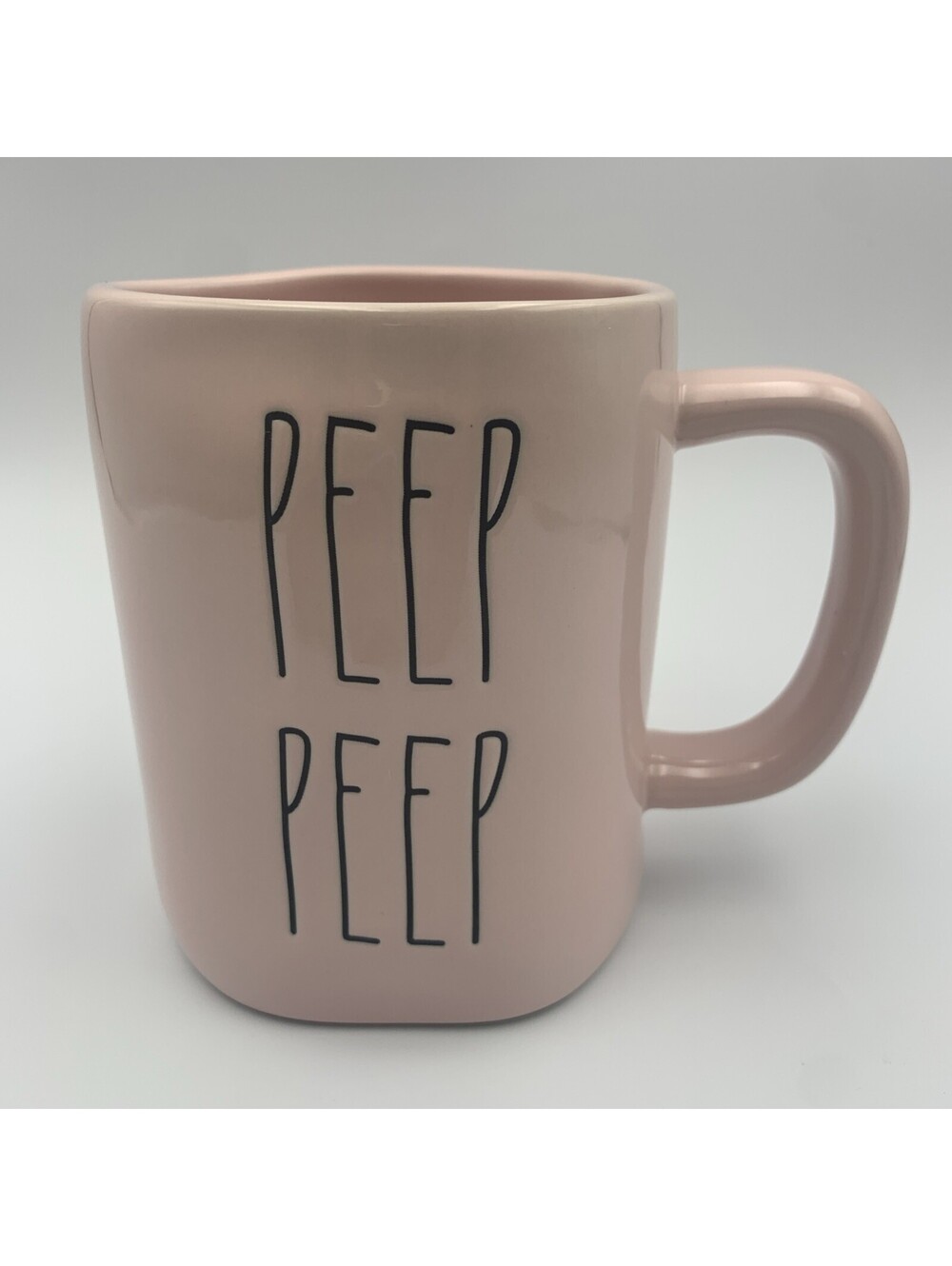 Rae Dunn PEEP PEEP Pink Coffee Mug by Magenta Artisan Easter
